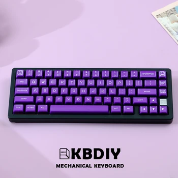 Колпачки для клавиш Клавиатуры KBDiy Профиль SA Фиолетовые Полупрозрачные Колпачки для Клавиш ISO ABS 141 для Механических Клавиатур MX Switch для GMK67 61 64