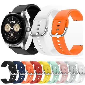 22 мм 20 мм силиконовый ремешок для Samsung Galaxy watch 3 4 5 active 2 Amazfit GTS Заменит мягкий браслет для Huawei watch 3 4 GT2
