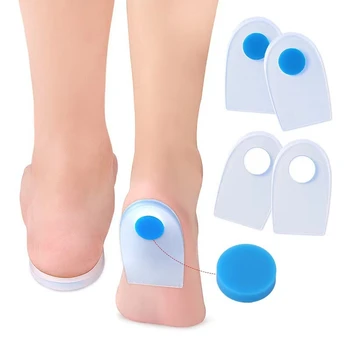 Вставки для пяточной чашечки с медицинским силиконовым гелем, стельки для снятия боли в пятке, мягкие поддерживающие стельки для обуви