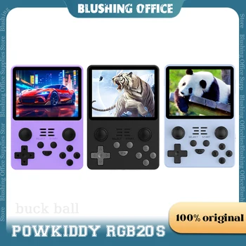 Powkiddy RGB20S Портативная Игровая консоль Мини Портативная Ретро Система с Открытым исходным кодом Rk3326 3,5-дюймовый 4:3 Ips Экран PSP Детские Подарки