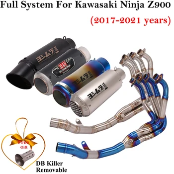 Полные Системы Для Kawasaki Z900 2017-2021 Yoshimura Мотоцикл Выхлопной Системы Для Выхлопной трубы Из Углеродного Волокна Глушитель DB Killer