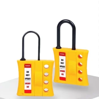 1 шт. Luokelock с желтой изоляцией из АБС-нейлона, Защитная пластиковая накладка для аварийной остановки, блокировка защелки