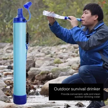 Фильтрация Уличных соломинок Портативный Походный Аварийный фильтр для выживания в кемпинге, Очиститель воды, вода