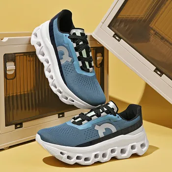 Мужская повседневная спортивная обувь EZIIOT из модной дышащей удобной ткани с высокой эластичностью, подошва с рисунком Hhollow, большой размер 39-45