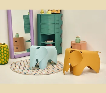 Табурет слона ins детский стул для домашней гостиной креативное сиденье для животных милый мультяшный низкий табурет