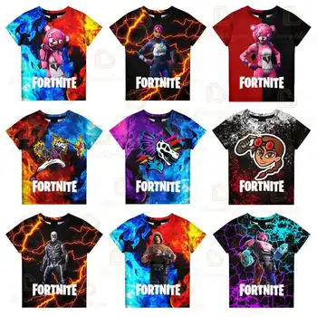 Battle Fortnite Victory Royale Game 3d Футболка, топы для мальчиков и девочек, футболка, одежда для подростков, детская одежда Shoot Hero, Детская футболка
