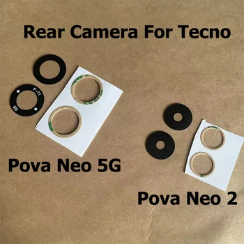 Оригинал для Tecno Pova Neo 2 5G Задняя камера Стеклянный объектив с клейкой наклейкой Запчасти для ремонта LG6n LE6j
