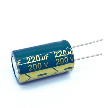 10 шт./лот 220 МКФ 200 В 220 мкФ алюминиевый электролитический конденсатор размер 18*30 мм 20%