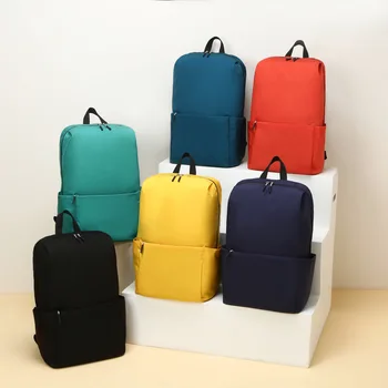 Модный рюкзак Универсальный дорожный рюкзак с широким плечевым ремнем Вместимостью многослойных карманов Простой студенческий рюкзак