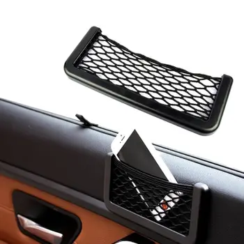 Универсальная сетка для хранения в автомобиле Автомобильный карманный органайзер для хранения вещей Сумка для держателя телефона Коробка Салфетки для лица для всех автомобилей