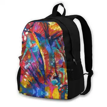 Аннотация 6-17-19 Новые поступления, ранец, школьные сумки, рюкзак, Яркий Абстрактный, красочный, абстрактный, Полуабстрактный пейзаж, яркий