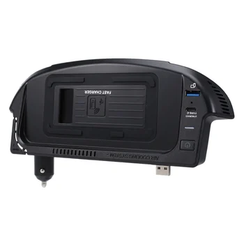15 Вт Автомобильное Беспроводное Зарядное Устройство QI Phone Charger Быстрое Зарядное Устройство Зарядная Пластина Pad для Ford Mustang 2015-2020