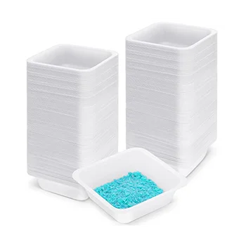 Весовые лодочки в 250 упаковок, квадратные одноразовые пластиковые лотки для весов объемом 100 мл, Антистатическая пластиковая посуда для лабораторных взвешиваний