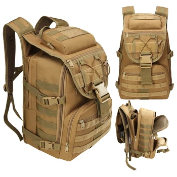 Военно-тактический рюкзак; мужские походные рюкзаки для бега по пересеченной местности; походные сумки большой емкости; Армейская штурмовая сумка системы Molle
