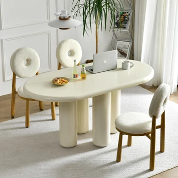 Центральный Белый Обеденный стол, Мобильный Кухонный Сервизный Стол, Набор из 4 стульев, Многофункциональная Мебель для спальни Muebles De Cocina