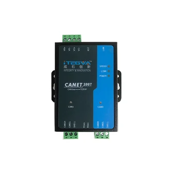 сервер последовательного порта шины промышленного класса CAN к Ethernet RS485, 2-полосный интерфейс CANbus, электромагнитная изоляция 2,5 КВ CANET-200