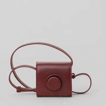 Женская сумка через плечо, дизайнерские роскошные сумки и портмоне 2023 года выпуска, новинка из искусственной кожи, стильная мини-сумка в форме камеры, высококачественная сумка-слинг