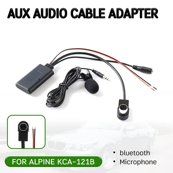 bluetooth Aux Приемник Кабель-Адаптер с микрофоном для ALPINE KCA-121B для ALPINE 9887/105/117/9855/305 S 13-Контактный Аудиоголовый блок