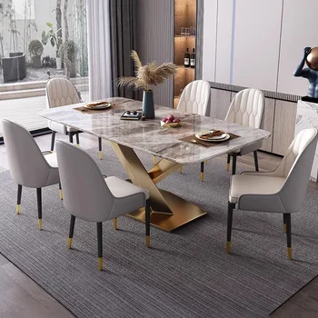 Обеденный стол в Скандинавском центре, Роскошные Мобильные телефоны, консоль для гостиной, Металлический Кухонный обеденный стол, Стол-ясли, Мебель для дома