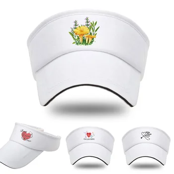 Теннисные дышащие шляпы с регулируемым козырьком, защищающие от ультрафиолета, верхняя пустая однотонная спортивная солнцезащитная кепка для гольфа для бега, серия Mouth