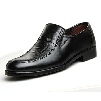 Брендовая мужская кожаная официальная деловая обувь, мужские офисные туфли на плоской подошве, Оксфорды, дышащие вечерние туфли на годовщину свадьбы
