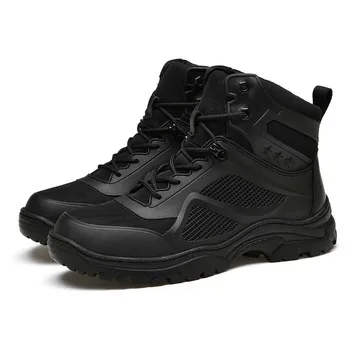 осень-зима, военные ботинки большого размера, мужские ботинки для скалолазания на открытом воздухе, Альпинистская обувь, высота 6 см
