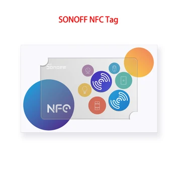 Смартфон с NFC-меткой Sonoff, одно нажатие для запуска смарт-устройства, удобная в использовании наклейка, устойчивая к металлу, eWeLink