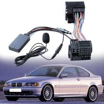 Аудиоадаптер, совместимый с Bluetooth, микрофон, специально аудиоинтерфейсный кабель для BMW MINI ONE E53 X5 Z4 E85 E86 X3 E83