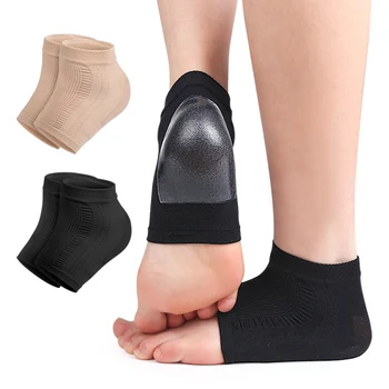 Силиконовые Увлажняющие Гелевые носки для пяток, средства для ухода за потрескавшейся сухой кожей ног, Обезболивающие Пяточные накладки Для мужчин И женщин, Вставляющие Носок для ухода за ногами