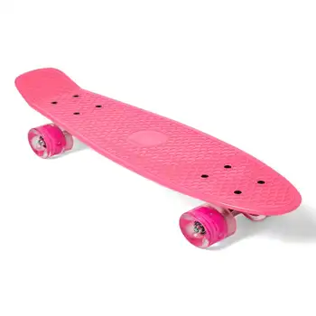 Скейтборд Pink Cruiser Со Светящимися Колесами