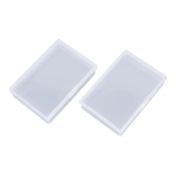 Прозрачные коробки для колод игральных карт, пустая пластиковая коробка для хранения торговых карточек