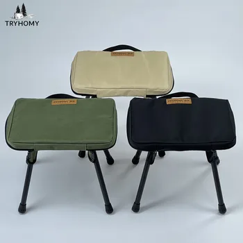 Табурет для кемпинга Tryhomy из алюминиевого сплава, сверхлегкий тактический мини-стул, портативные маленькие стулья для барбекю, пикника и рыбалки, новые