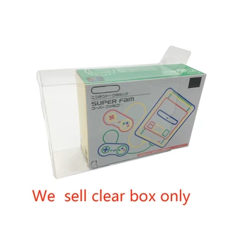 Прозрачный ящик для хранения, Коллекционная витрина для игровой консоли S-F-C mini/S-N-E-S mini, коробка для защиты игровой консоли