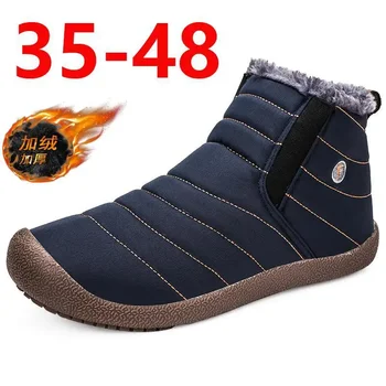 Мужские зимние ботинки Dr. 2023, Новая мужская обувь, Бархатная теплая хлопчатобумажная обувь, мужская зимняя