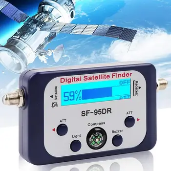 Цифровой спутниковый детектор SF-95DRL для кемпинга|поиск спутниковых сигналов в кемпинге для спутниковой сети с подсветкой ЖК-дисплея