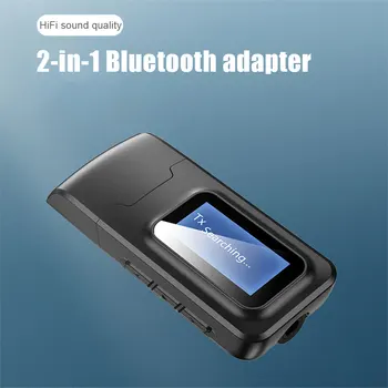 USB Bluetooth 5.0 Аудиопередатчик Приемник ЖК Дисплей 3,5 ММ AUX RCA Стерео Беспроводной адаптер Ключ для ПК ТВ Автомобильные наушники