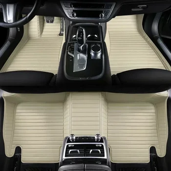 Автомобильные коврики в 5D полоску на заказ для Volkswagen Vw EOS 05-16 UP Caravelle 9 Seat Sharan 6 Seat Аксессуары для интерьера Ковры