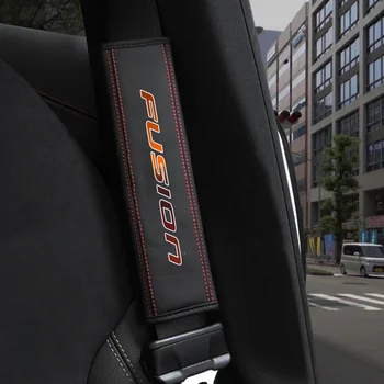 Для Ford FUSION 2014-2018 1 шт. защитный чехол для ремня безопасности салона автомобиля из воловьей кожи для автоаксессуаров