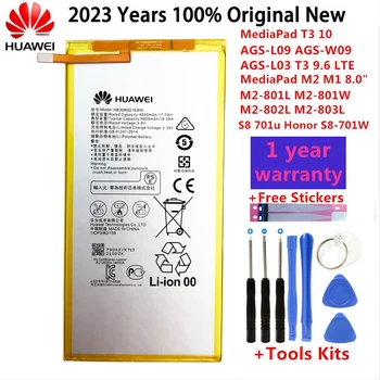 4800 мАч 2023 Год 100% Оригинальный Новый Аккумулятор Для Huawei MediaPad T3 10 AGS-L09 AGS-W09 AGS-L03 T3 9.6 LTE Аккумулятор для Планшета + Инструменты