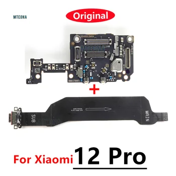 100% Оригинальная плата USB-зарядного устройства Mi12 для Xiaomi 12 Pro с зарядным портом, разъем для док-станции + Гибкий кабель для микрофона, слот для SIM-карты