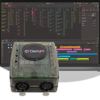 Программное обеспечение для управления сценическим освещением Daslight DVC4 GZM 1536CH DMX512 Wifi DJ Disco light светодиодные фонари Dmx XLR контроллер