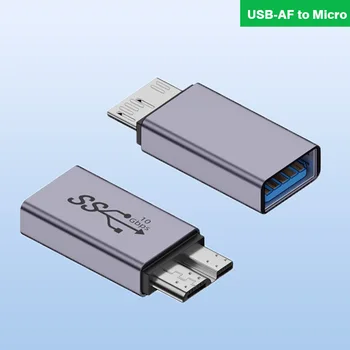 Расширение мобильного адаптера передачи данных MicroB от высокоскоростного USB A к Micro-B USB3.1 к адаптеру жесткого диска Поддерживает USB3.0/ 3.1/ 3.2
