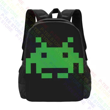 Green Space Invaders RegularsBackpack Большой емкости, горячая многофункциональная футболка