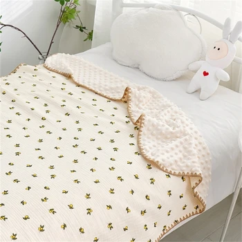 Детское пеленальное одеяло с внутренними точками для мальчиков и девочек, дышащее и приятное для кожи Одеяло для новорожденных с несколькими рисунками