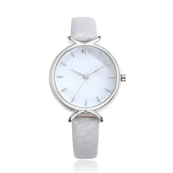 Женские модные кварцевые брендовые часы с кожаным ремешком, повседневные наручные часы