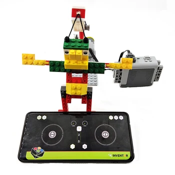 Техническая программа RC APP Моторный кран Подъемная машина Робот Строительный блок для школы 9686 Wedo Education Children Moc Кирпичные игрушки