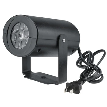 Светодиодный Проекционный Светильник Snowflake Black PC 12 Gauge 4 LED Halloween Light С американской Вилкой Вращающиеся Декоративные Лазерные Сценические Светильники