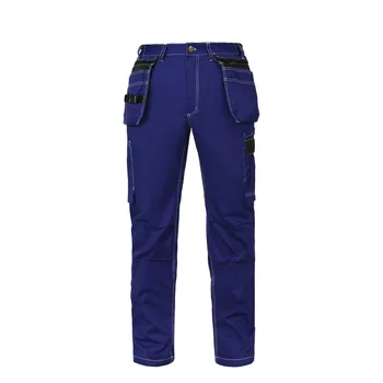 Летние съемные брюки электрика с откидным карманом для инструментов, тонкие износостойкие рабочие брюки с несколькими карманами