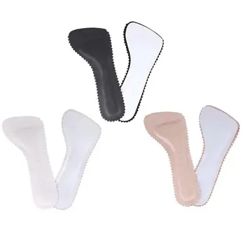 Женские стельки для обуви, впитывающие пот, искусственная кожа 3/4, Массажные клейкие вставки-подушки для высоких сандалий E1YF