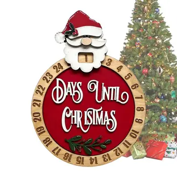 Креативный адвент-календарь в форме вращающихся круглых часов с обратным отсчетом Времени на Рождество и Новый год для украшения дома